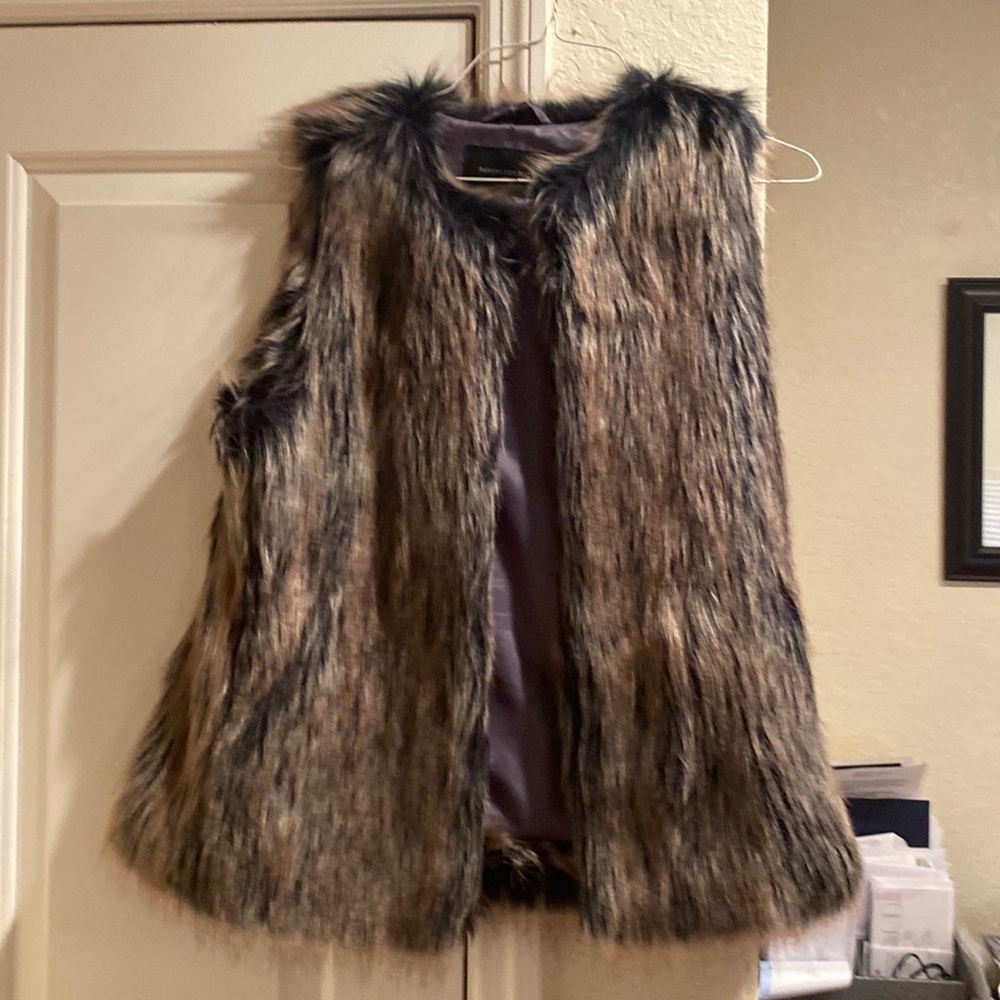 Banana Republic Faux Fur Vest